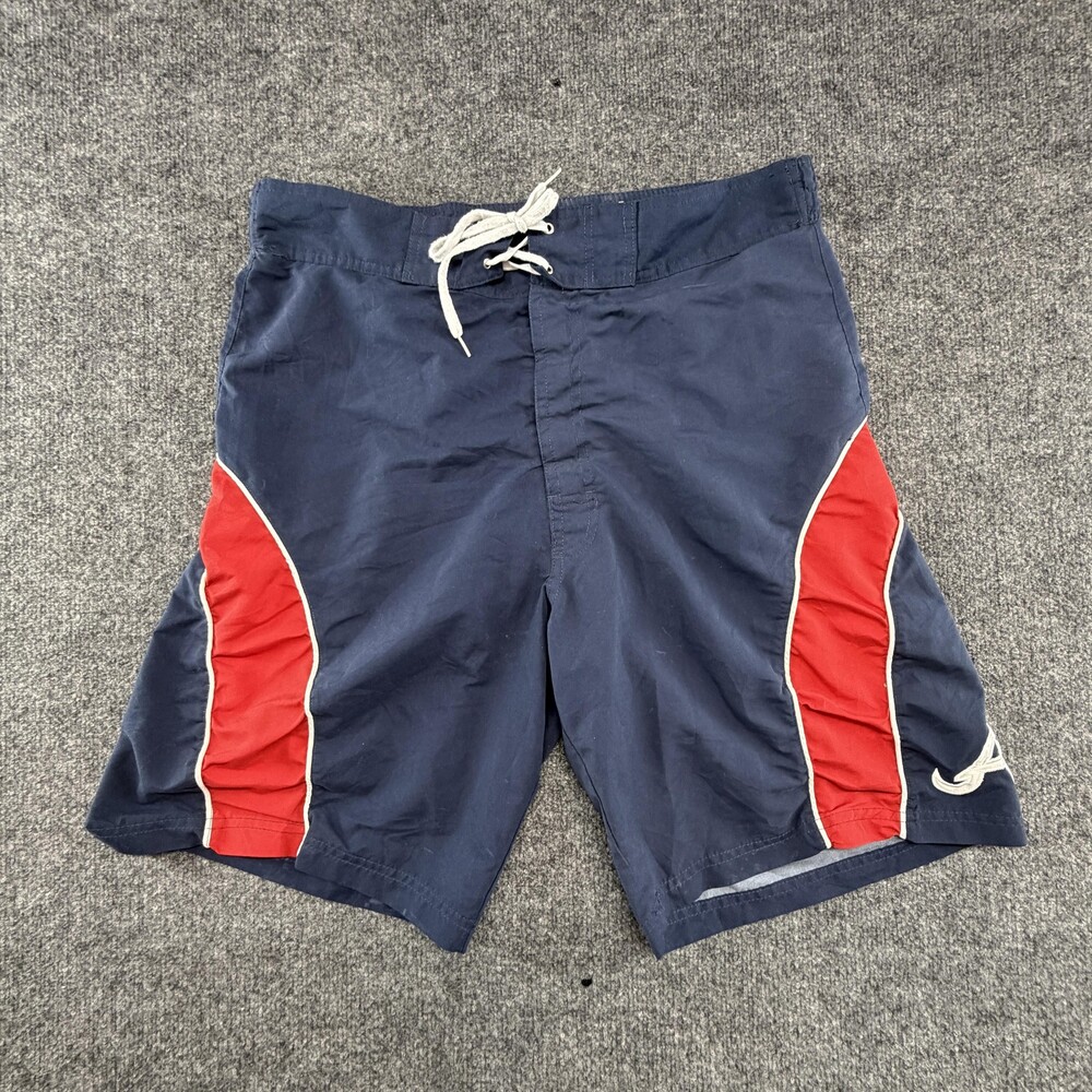 Atlanta Braves Swim Shorts Mens Large Blue MLB Baseball Genuine Merchandise